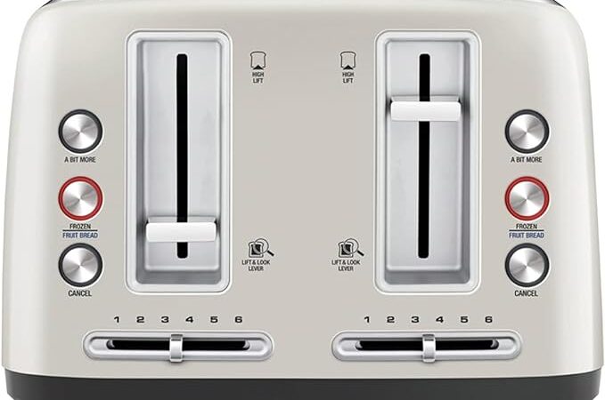 Breville Toaster – Extra wide and deep self-centering slots