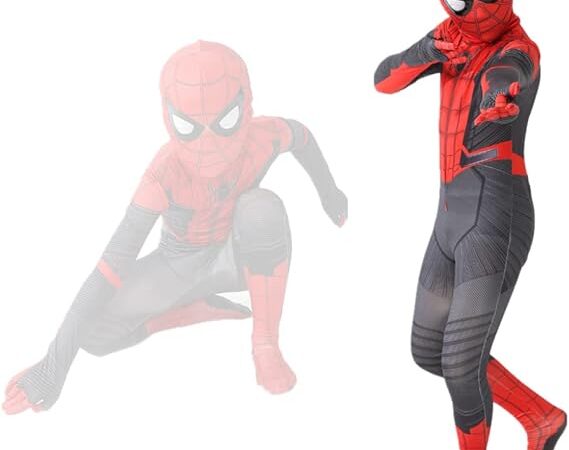 The Spider-Man costume for kids brings the web-slinging hero to life with its vibrant design and comfortable fit