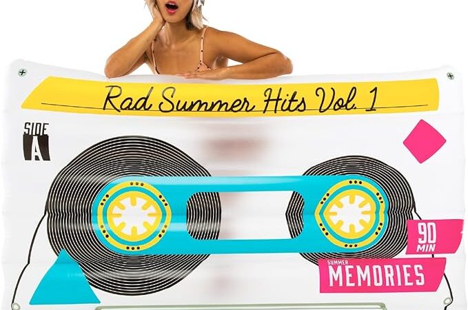 Giant Cassette Tape Pool Float – 5 feet wide and perfect for those who are ready to get the party rockin’