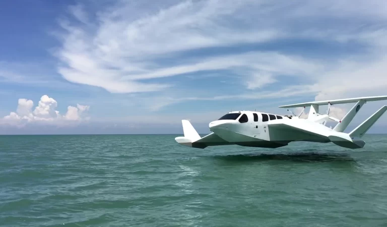 The Airfish Wing-In-Ground Craft – This innovative vehicle hovers just above the water by harnessing the ground effect, where trapped air between the wings and surface generates lift