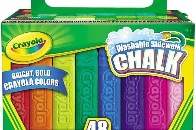 Crayola Sidewalk Chalk encourages artistic exploration, outdoor play, and hands-on creativity