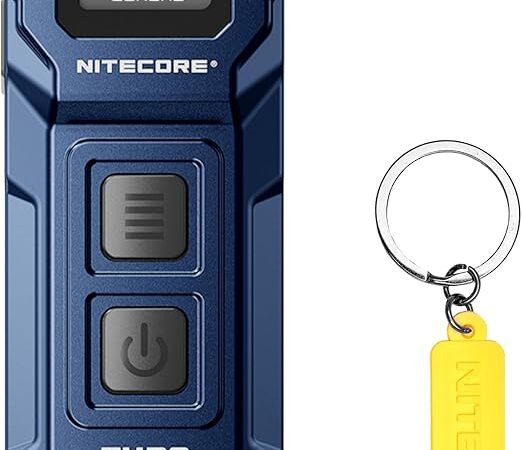 The Nitecore TUP2 Keychain Flashlight delivers an impressive 1200 lumens from a compact 2.76-inch body